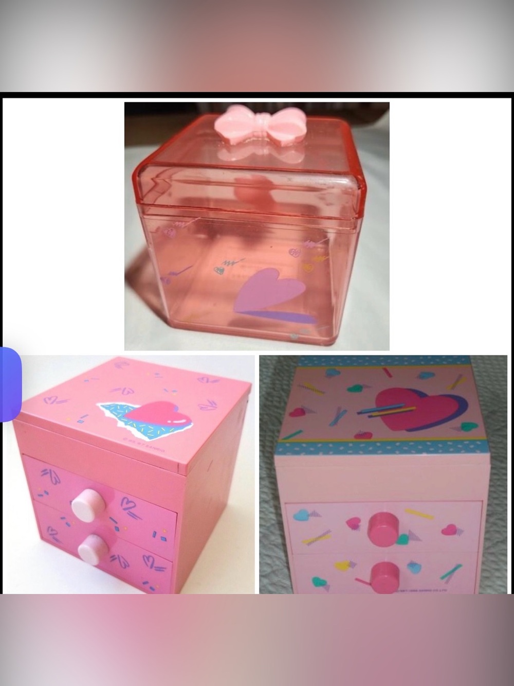 **ISO** vintage sanrio heart trinket boxes 80s